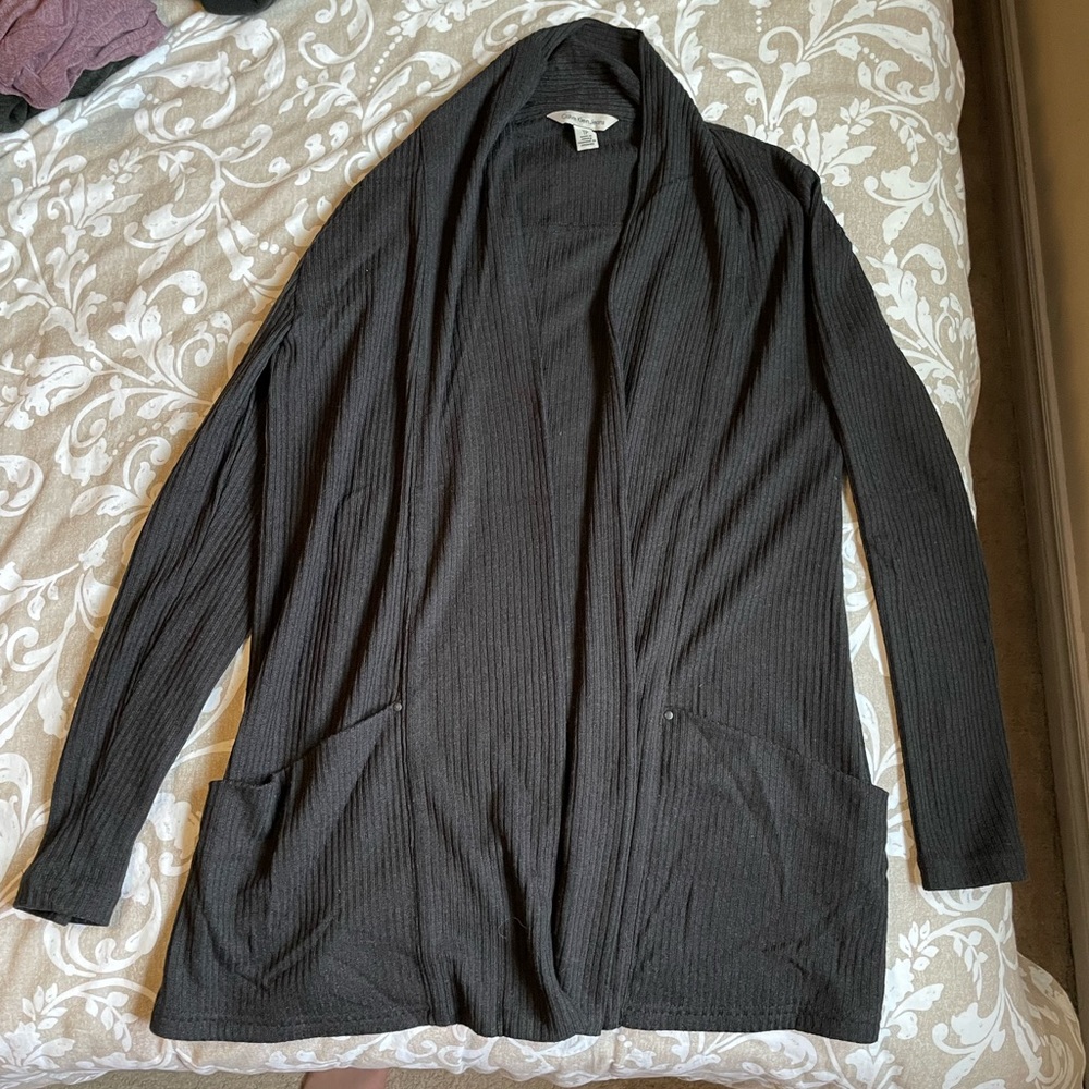 Calvin Klein Black Cardigan Sweater SIZE XS